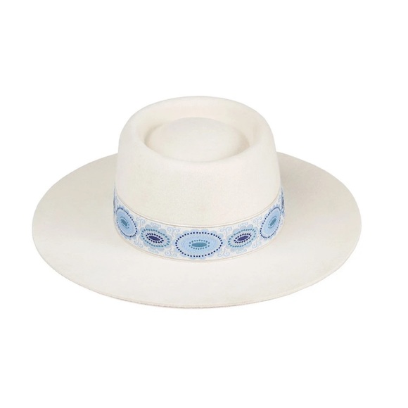 NWT Lack of Color Azure Lolita Boater Hat - Picture 2 of 10